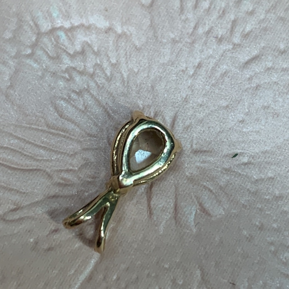 Grey Solid Gold Diamond Pendant - image 3